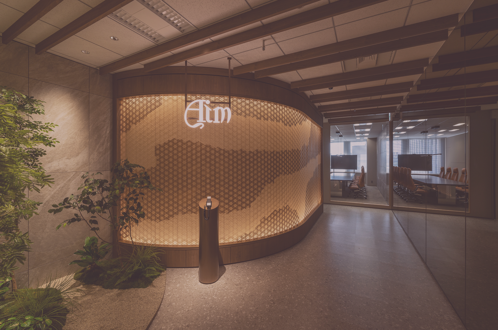 AIMのオフィスエントランス