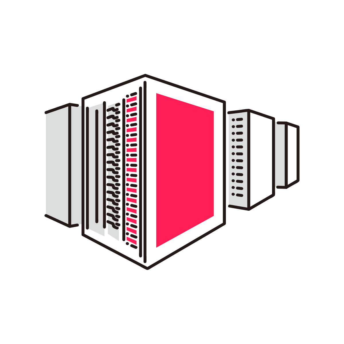 サーバールームのイラスト